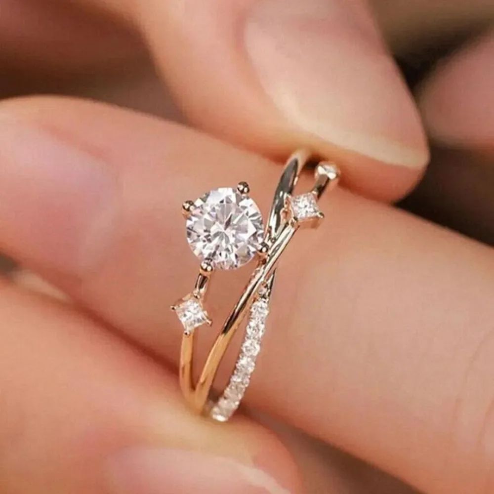 3for$20 Rhinestone Decor Ring one size
